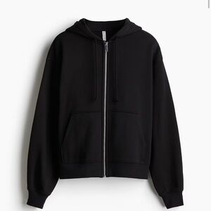Black Zip-Up Hoodie
